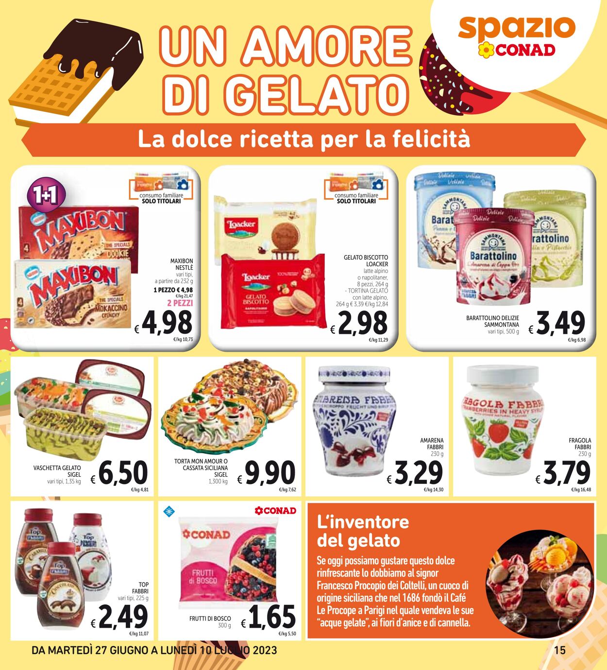 Volantino Conad 27.06.2023 - 10.07.2023