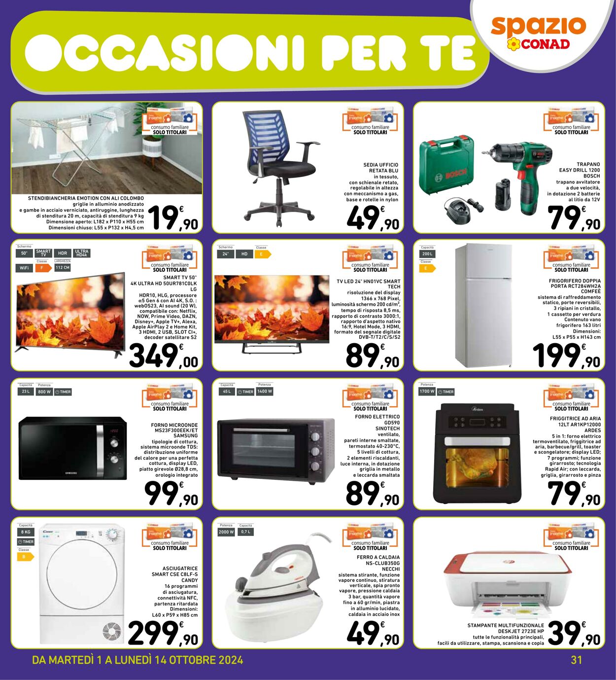 Volantino Conad 01.10.2024 - 14.10.2024