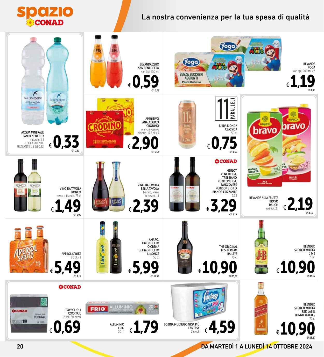 Volantino Conad 01.10.2024 - 14.10.2024