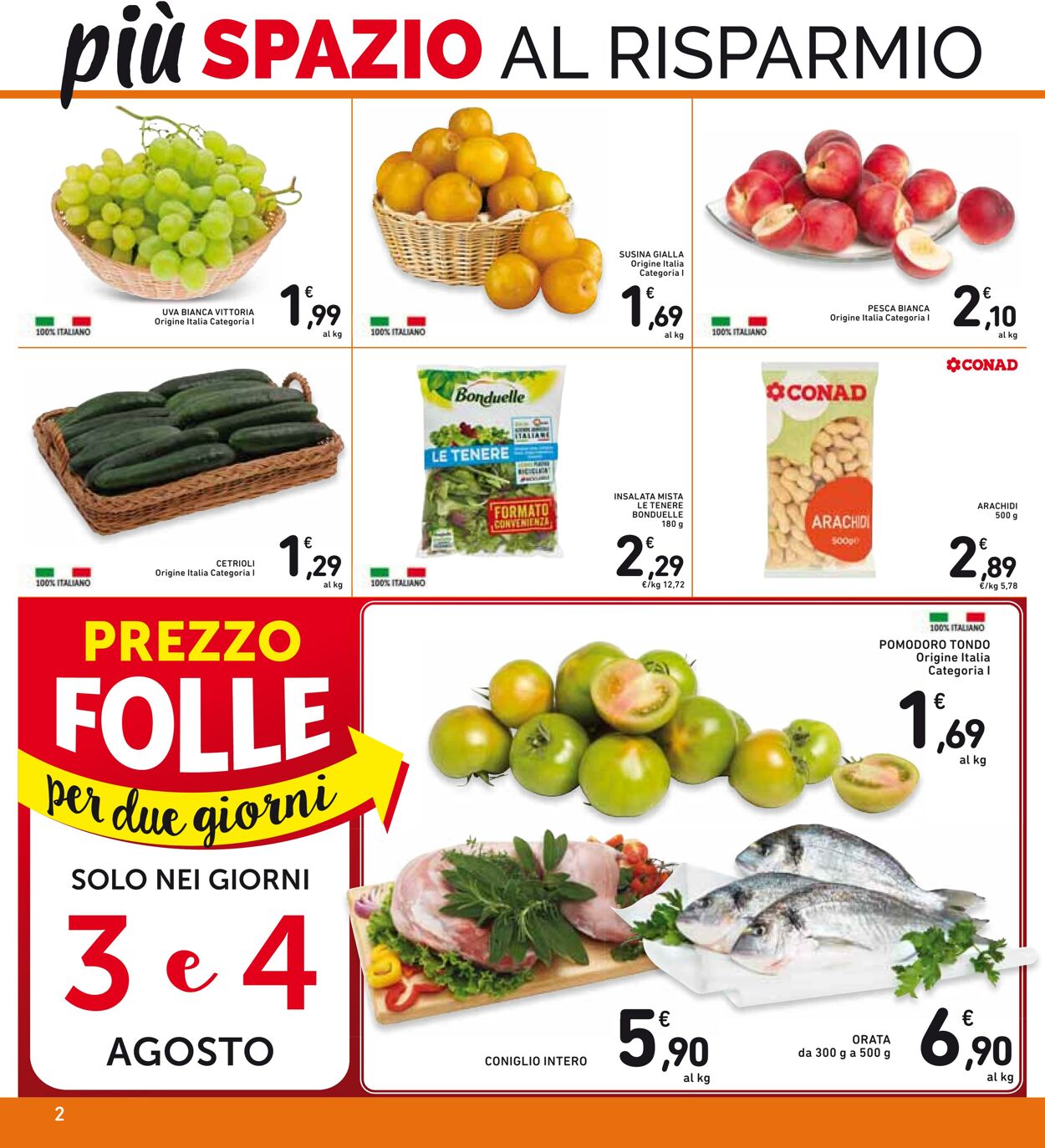 Volantino Conad 25.07.2023 - 07.08.2023