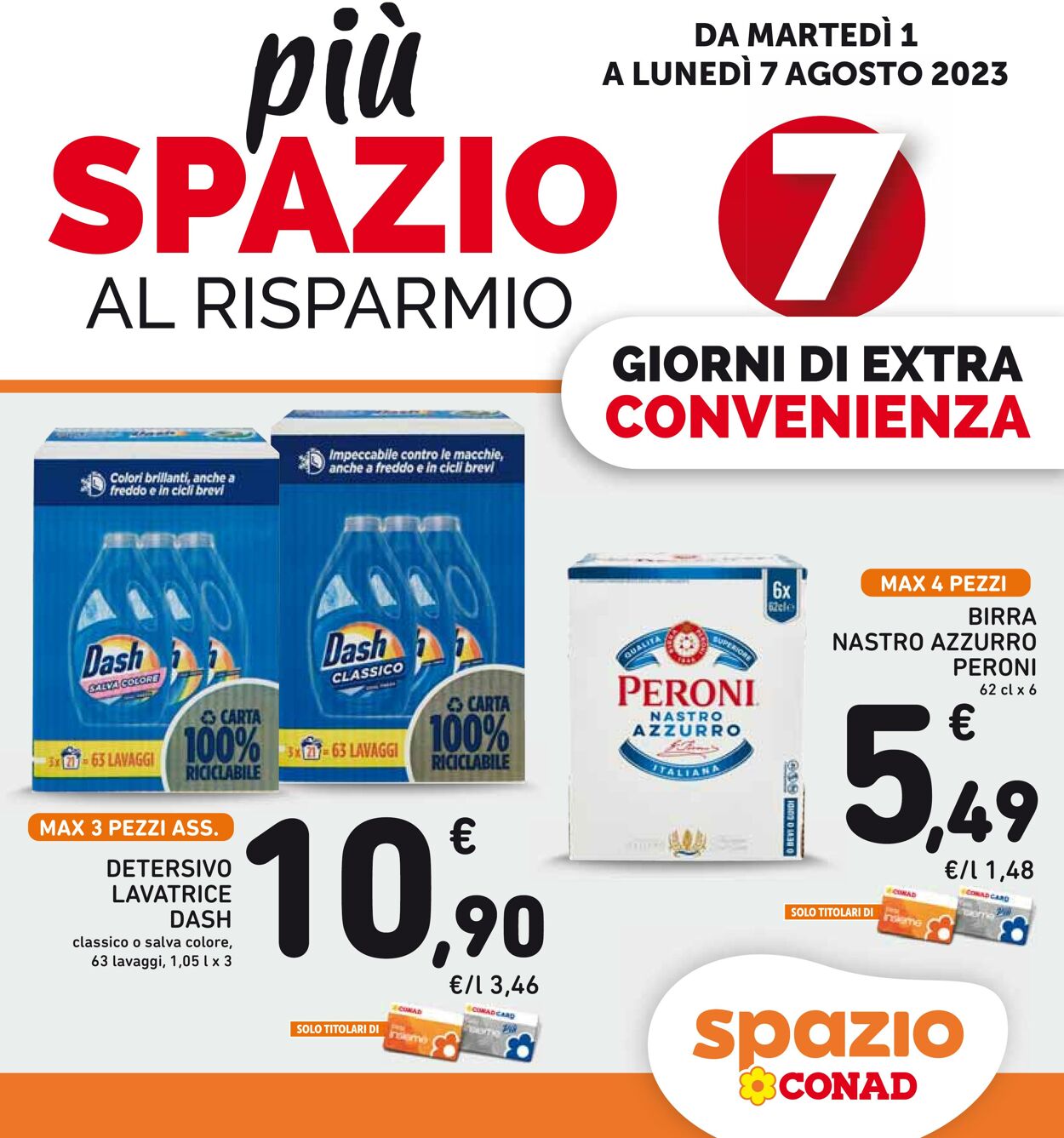 Volantino Conad 25.07.2023 - 07.08.2023