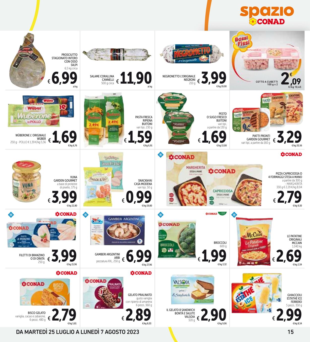 Volantino Conad 25.07.2023 - 07.08.2023