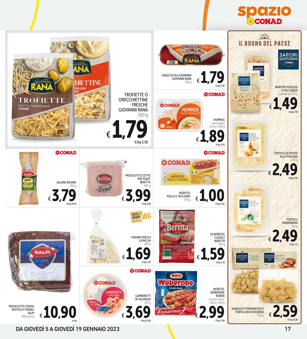 Volantino Conad 05.01.2023 - 19.01.2023