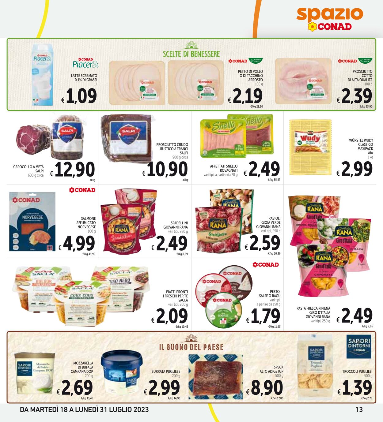 Volantino Conad 18.07.2023 - 31.07.2023