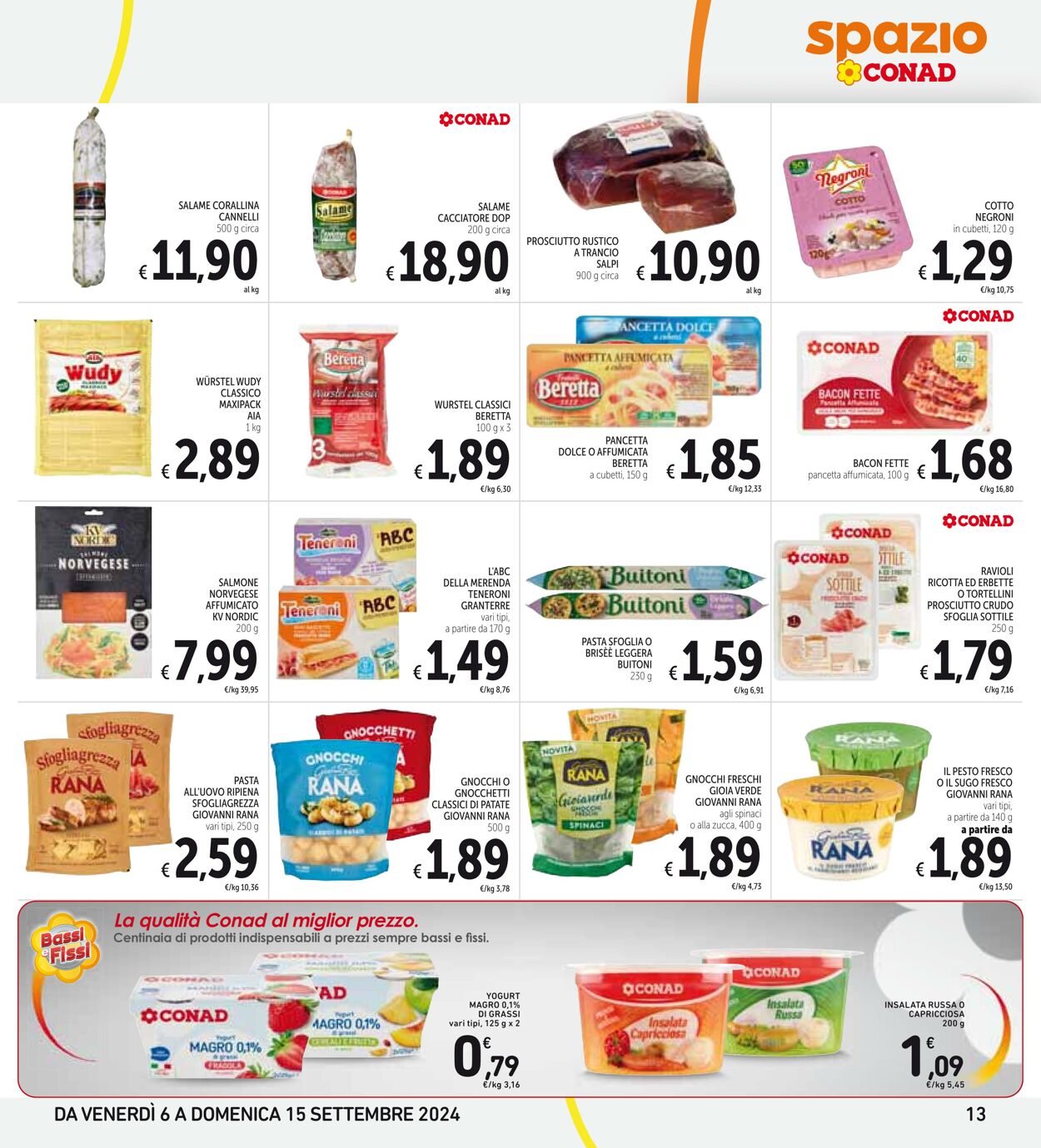 Volantino Conad 06.09.2024 - 15.09.2024