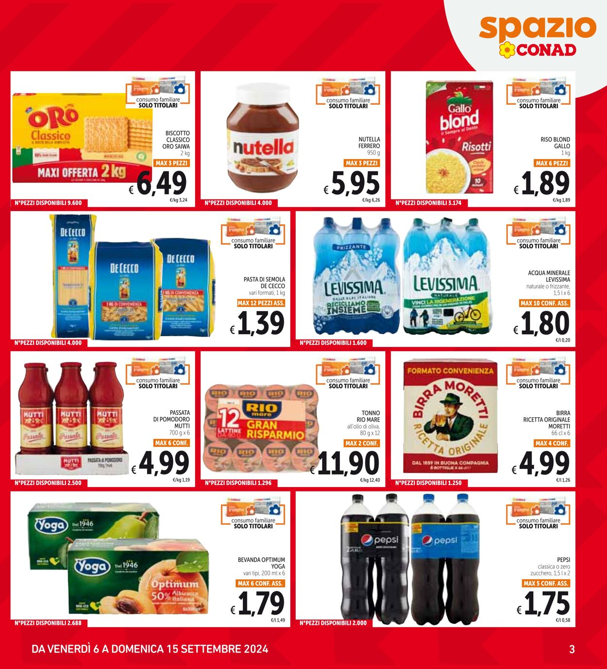 Volantino Conad 06.09.2024 - 15.09.2024