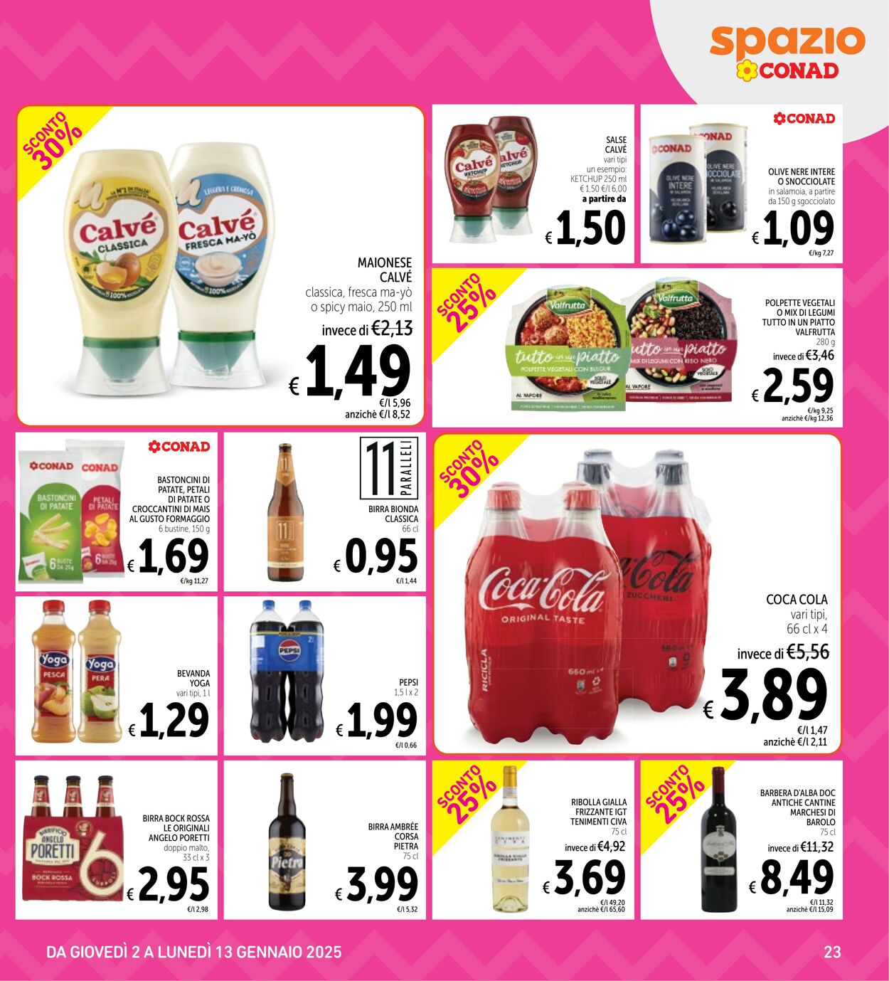 Volantino Conad 02.01.2025 - 13.01.2025