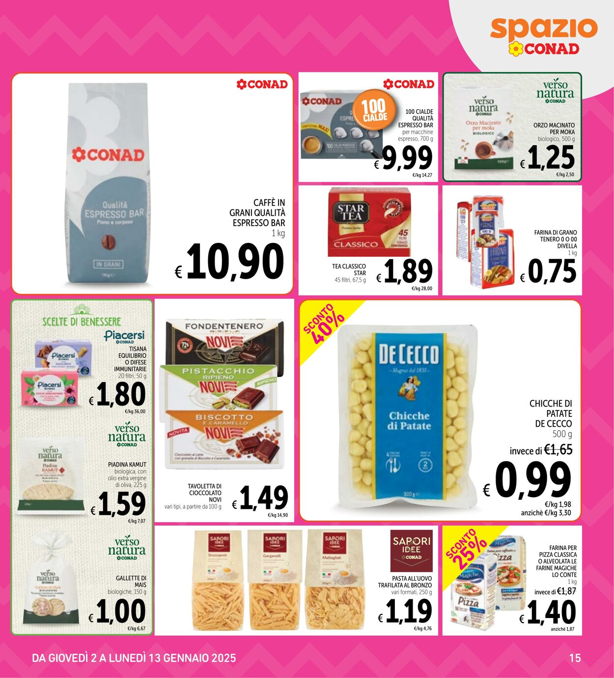 Volantino Conad 02.01.2025 - 13.01.2025