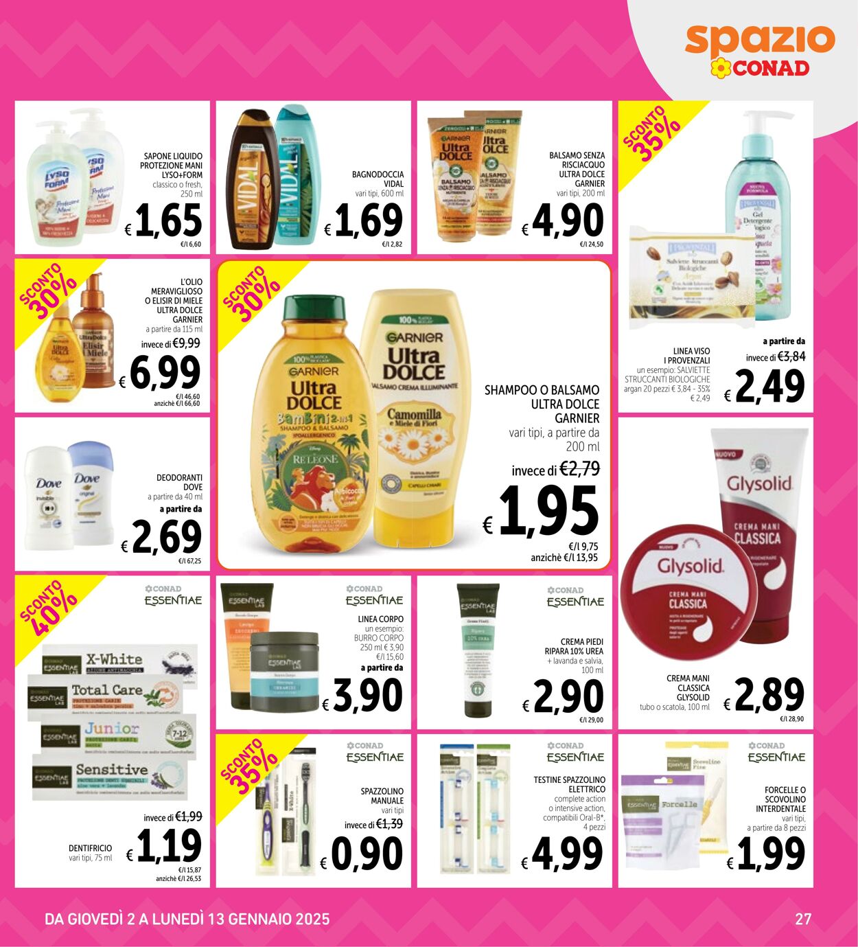 Volantino Conad 02.01.2025 - 13.01.2025