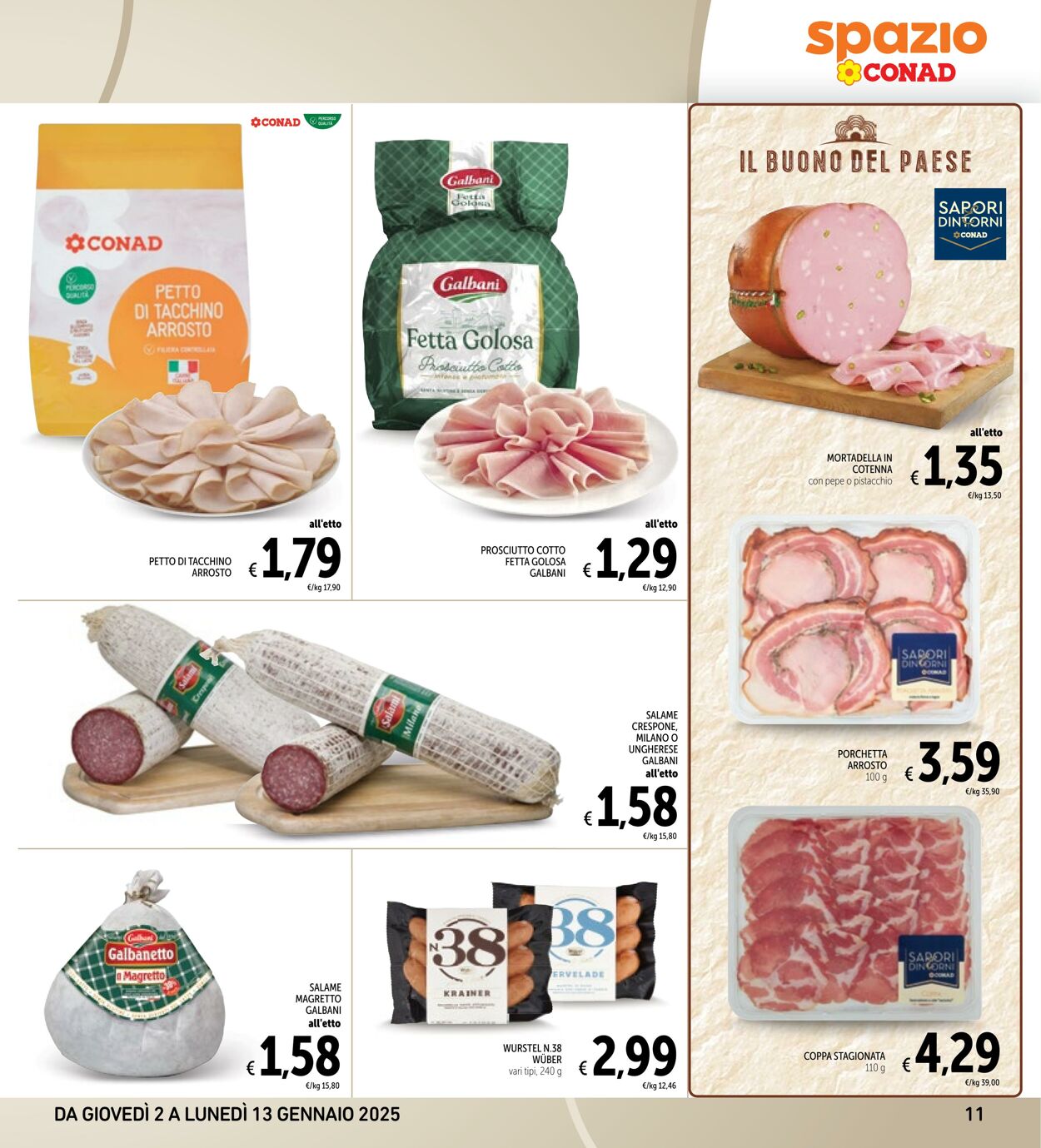 Volantino Conad 02.01.2025 - 13.01.2025