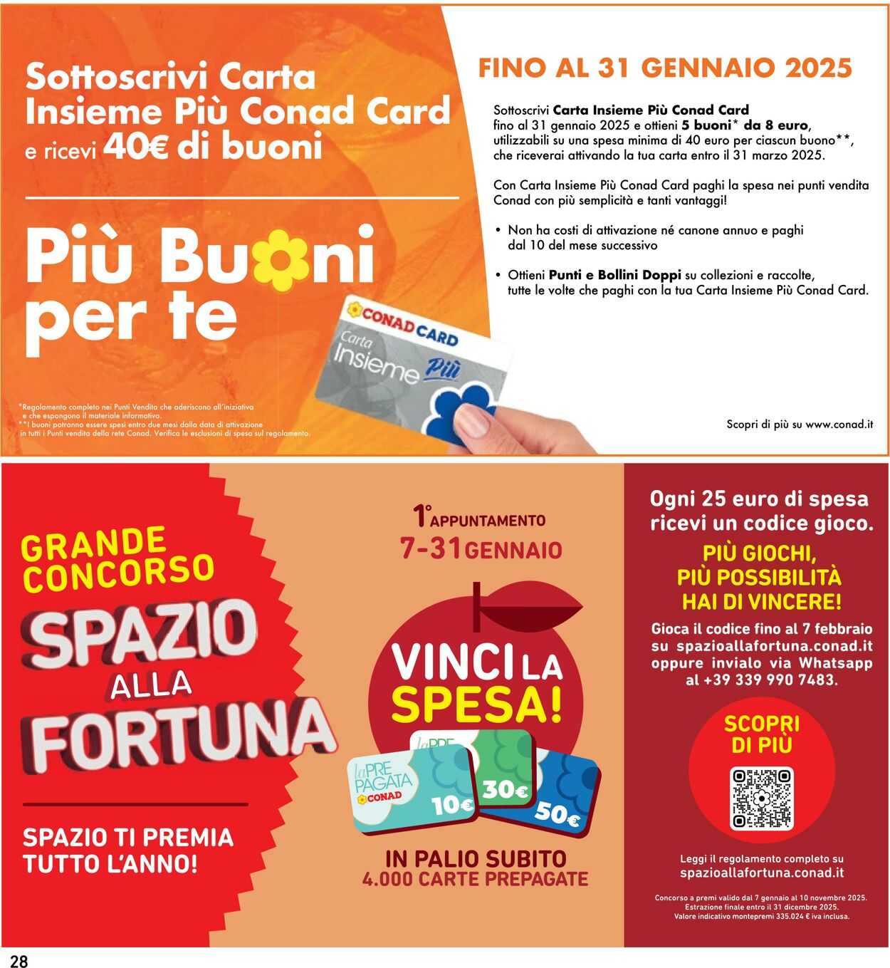 Volantino Conad 02.01.2025 - 13.01.2025