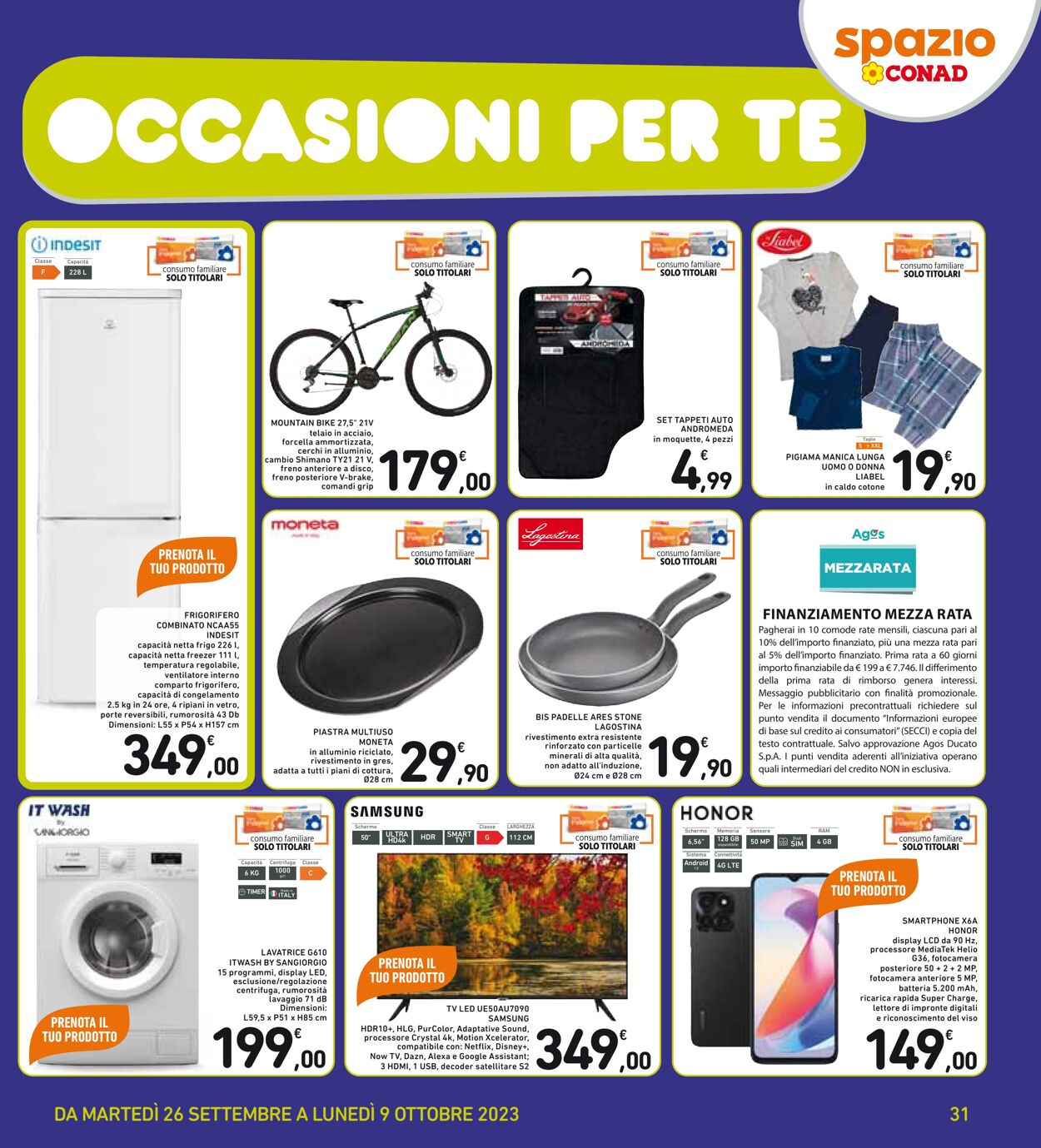 Volantino Conad 26.09.2023 - 09.10.2023