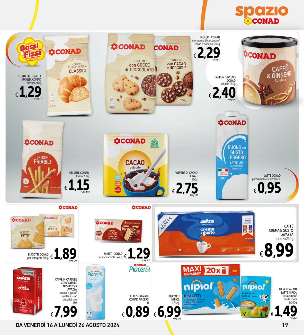 Volantino Conad 16.08.2024 - 26.08.2024