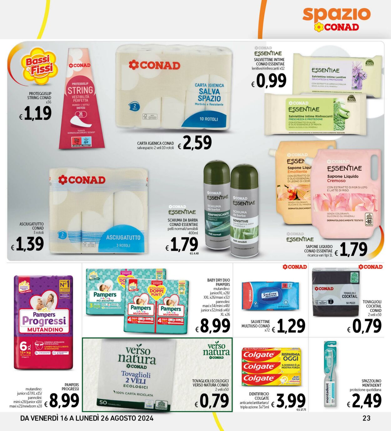 Volantino Conad 16.08.2024 - 26.08.2024