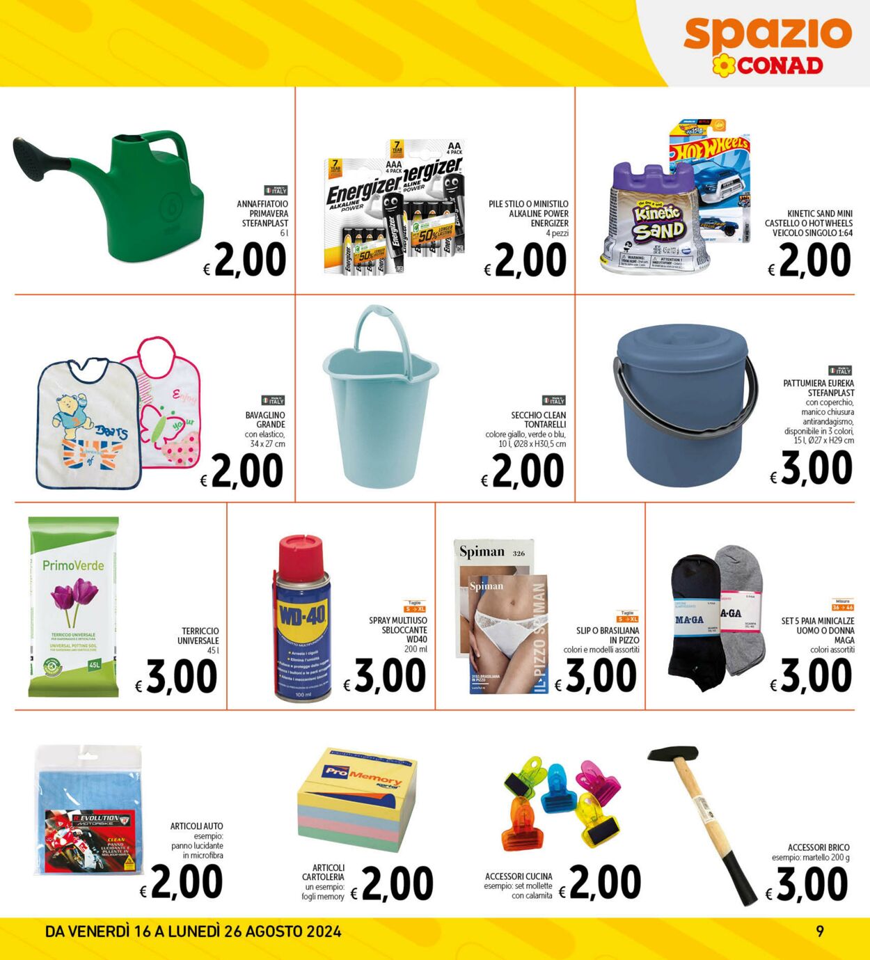 Volantino Conad 16.08.2024 - 26.08.2024