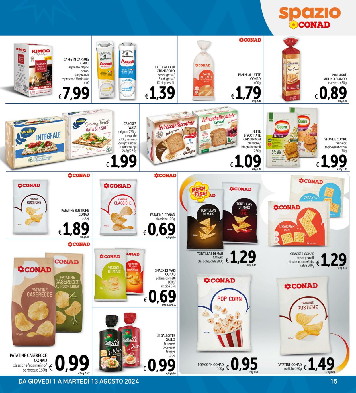 Volantino Conad 01.08.2024 - 13.08.2024