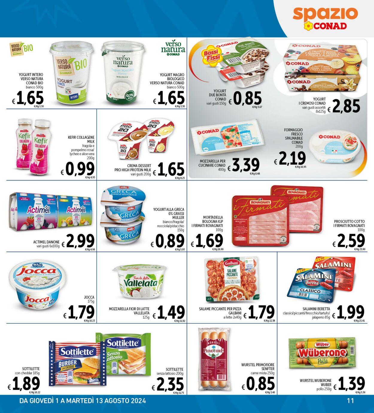 Volantino Conad 01.08.2024 - 13.08.2024