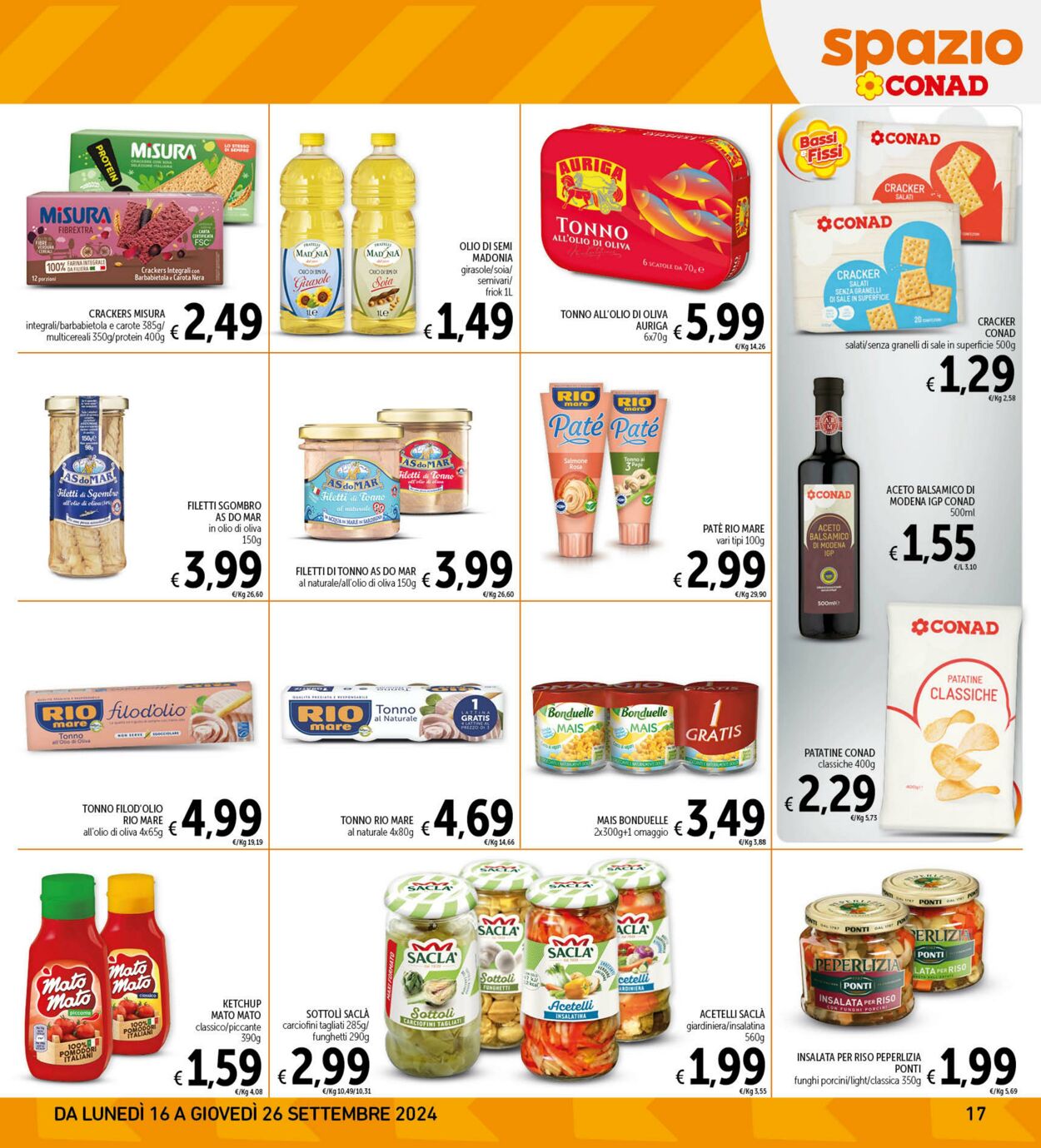 Volantino Conad 16.09.2024 - 26.09.2024