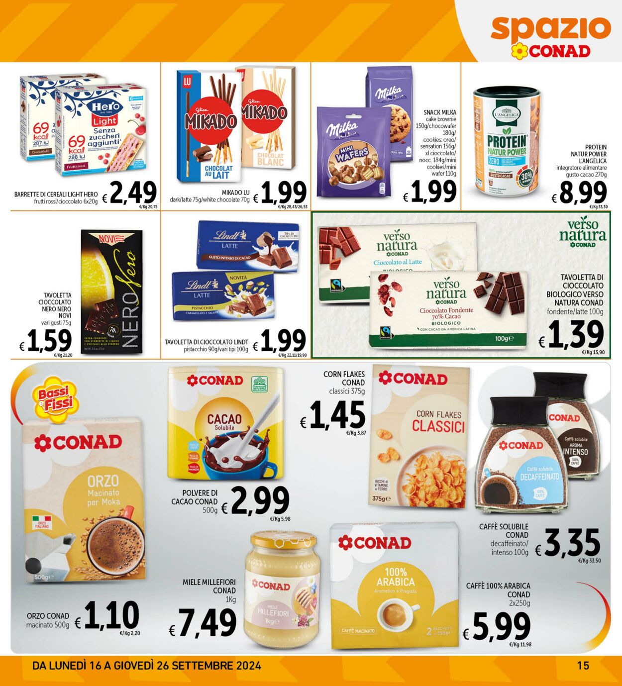 Volantino Conad 16.09.2024 - 26.09.2024