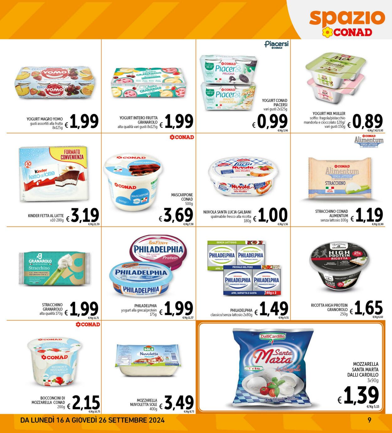 Volantino Conad 16.09.2024 - 26.09.2024