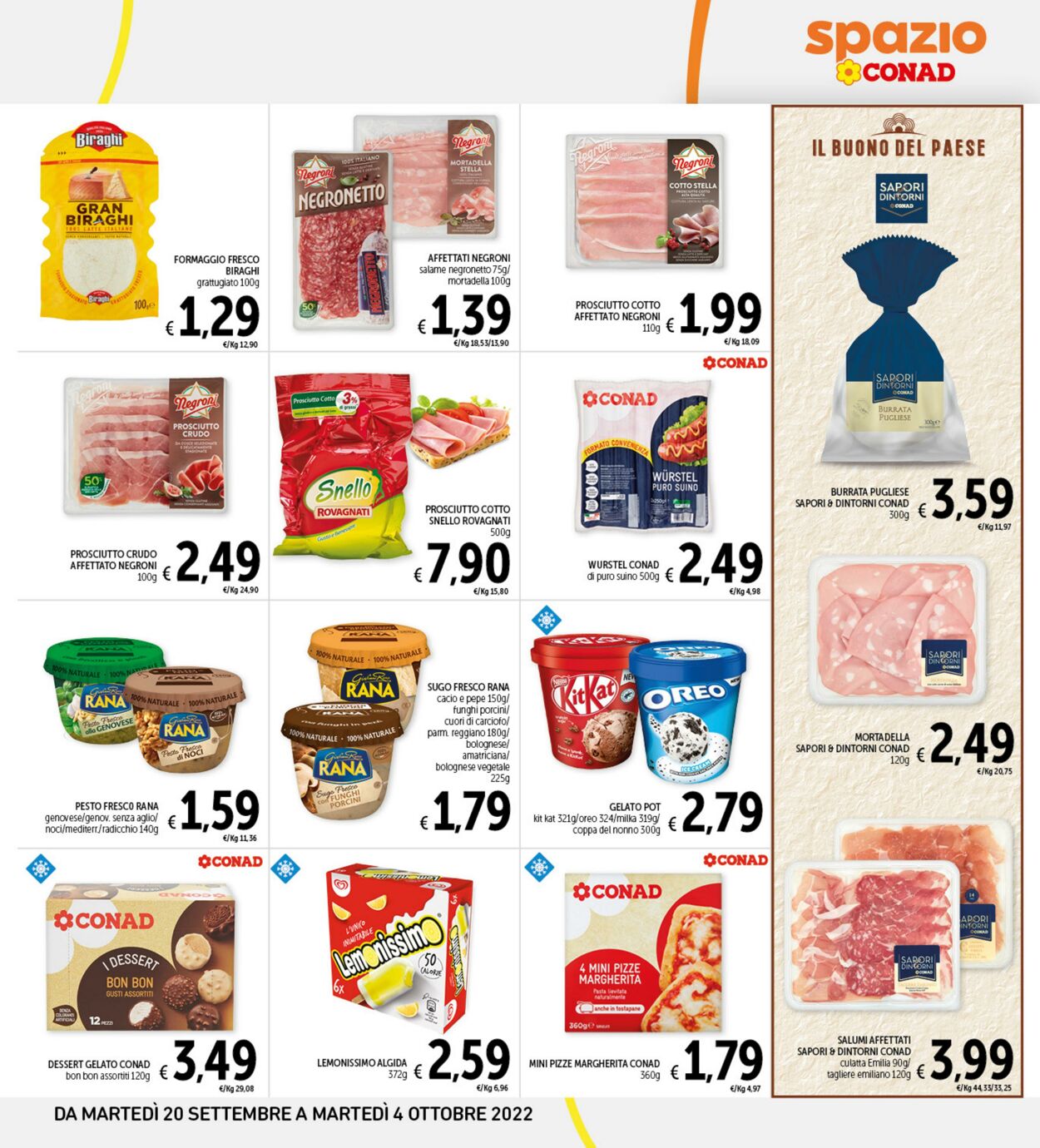 Volantino Conad 20.09.2022 - 04.10.2022