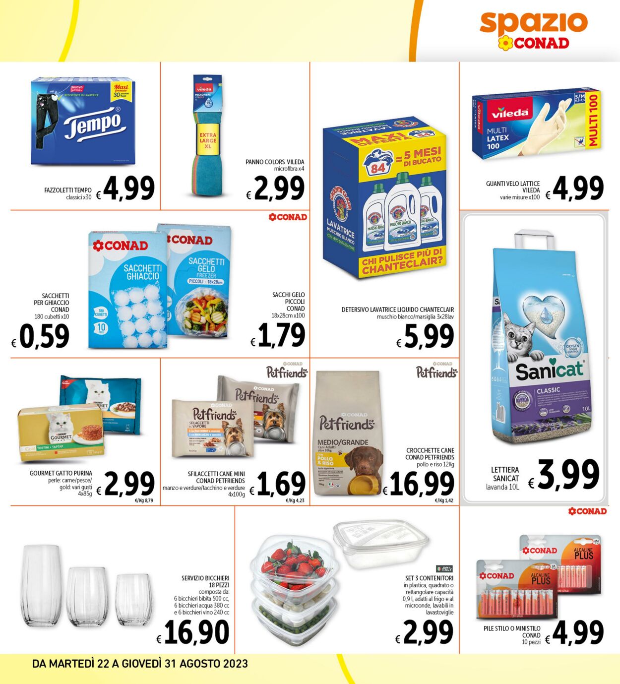 Volantino Conad 22.08.2023 - 31.08.2023