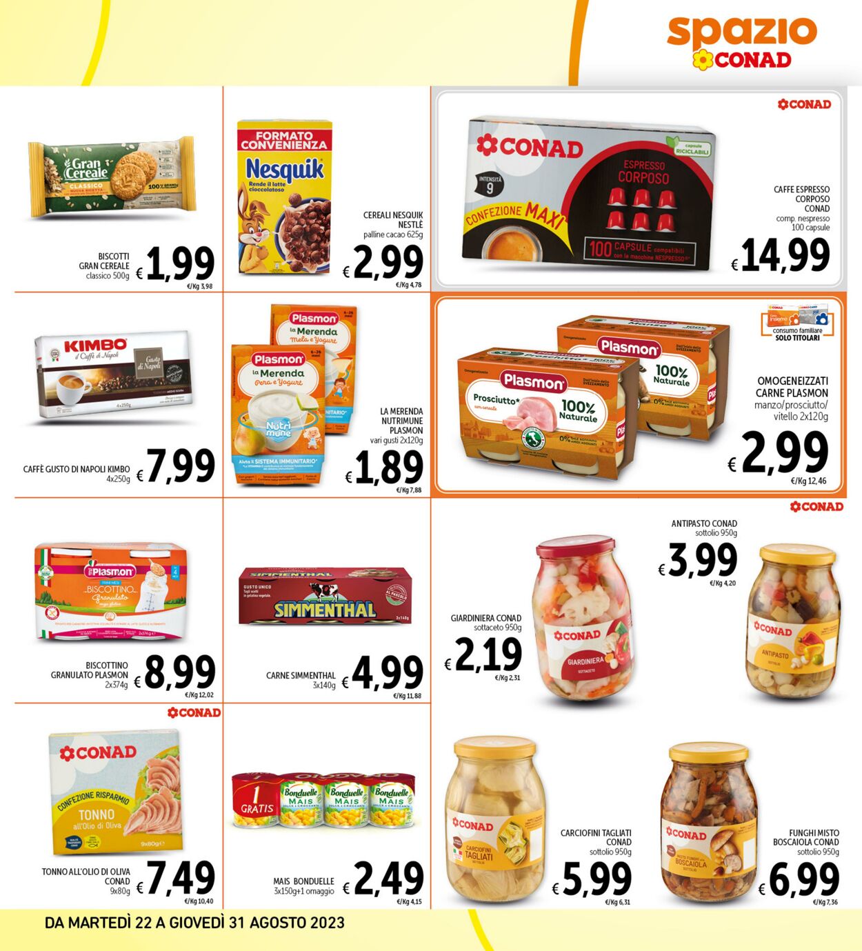 Volantino Conad 22.08.2023 - 31.08.2023