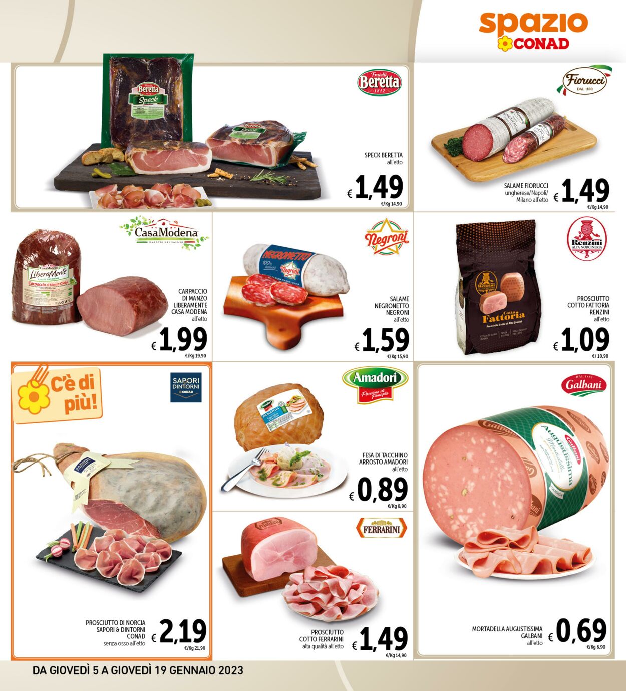 Volantino Conad 05.01.2023 - 19.01.2023