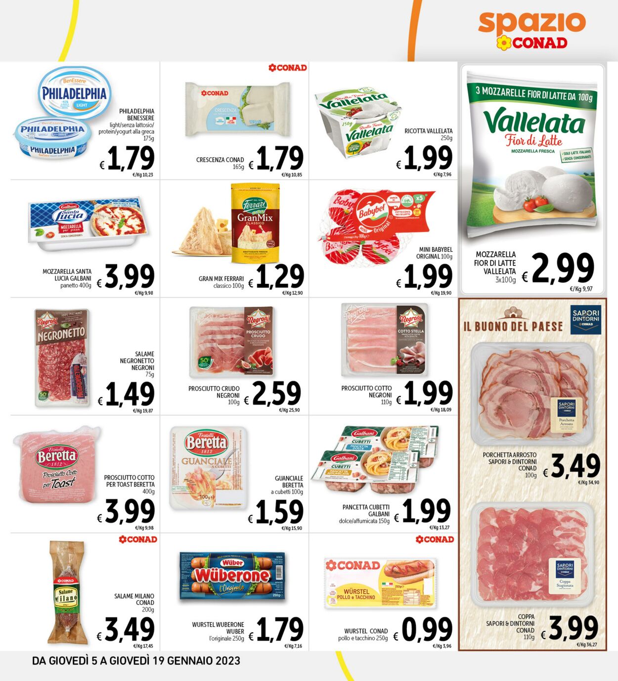 Volantino Conad 05.01.2023 - 19.01.2023