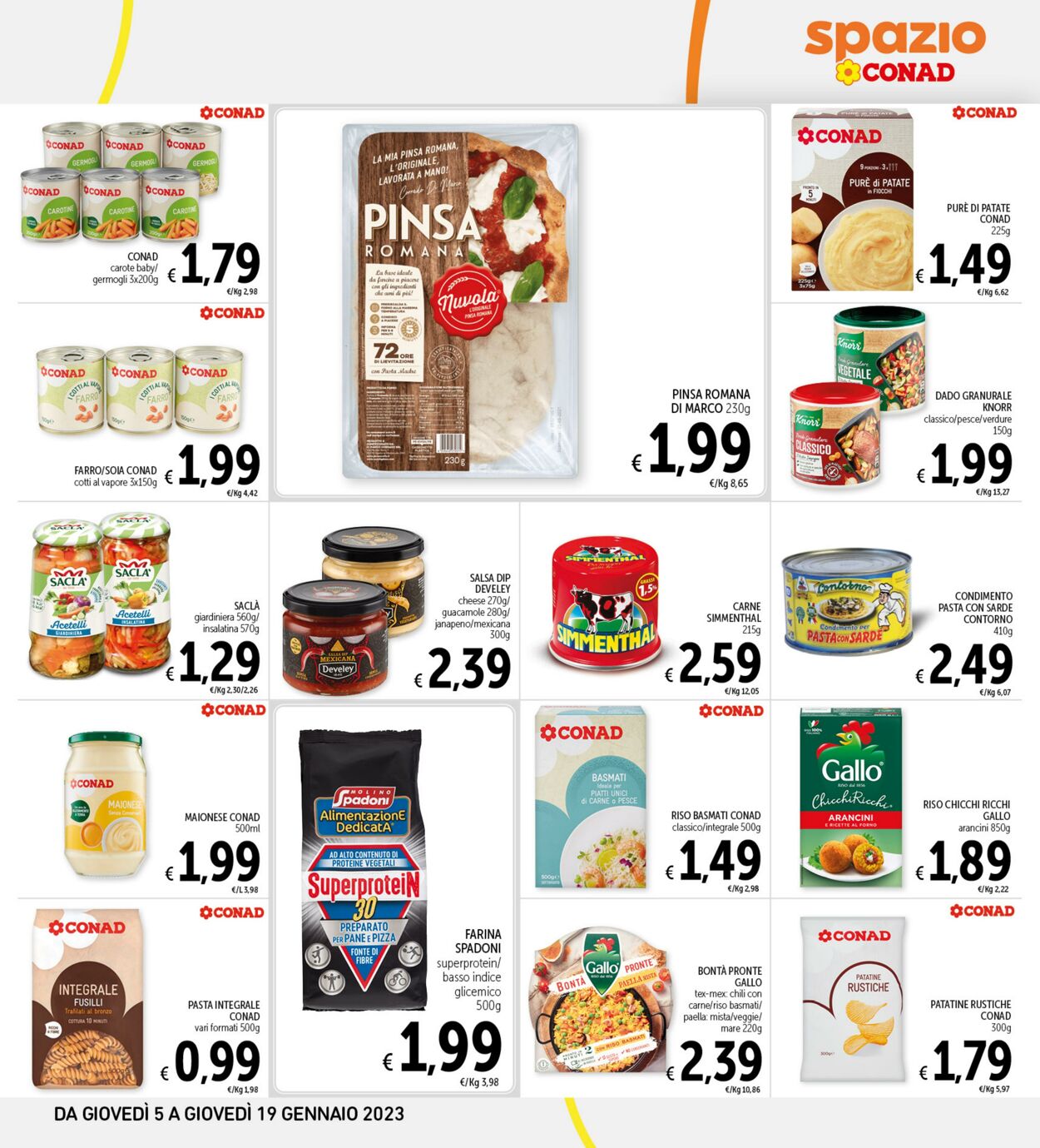 Volantino Conad 05.01.2023 - 19.01.2023