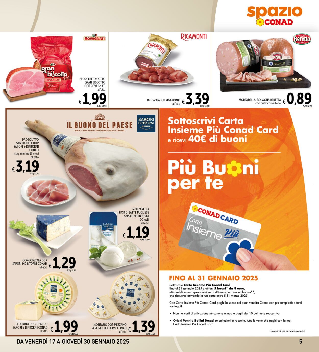 Volantino Conad 17.01.2025 - 30.01.2025