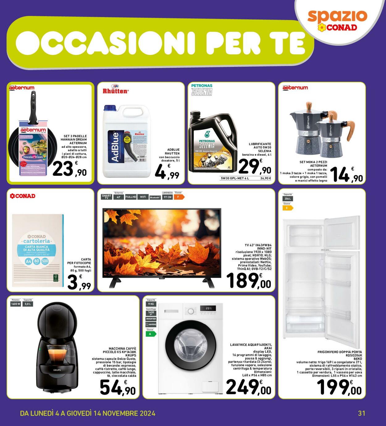 Volantino Conad 04.11.2024 - 14.11.2024