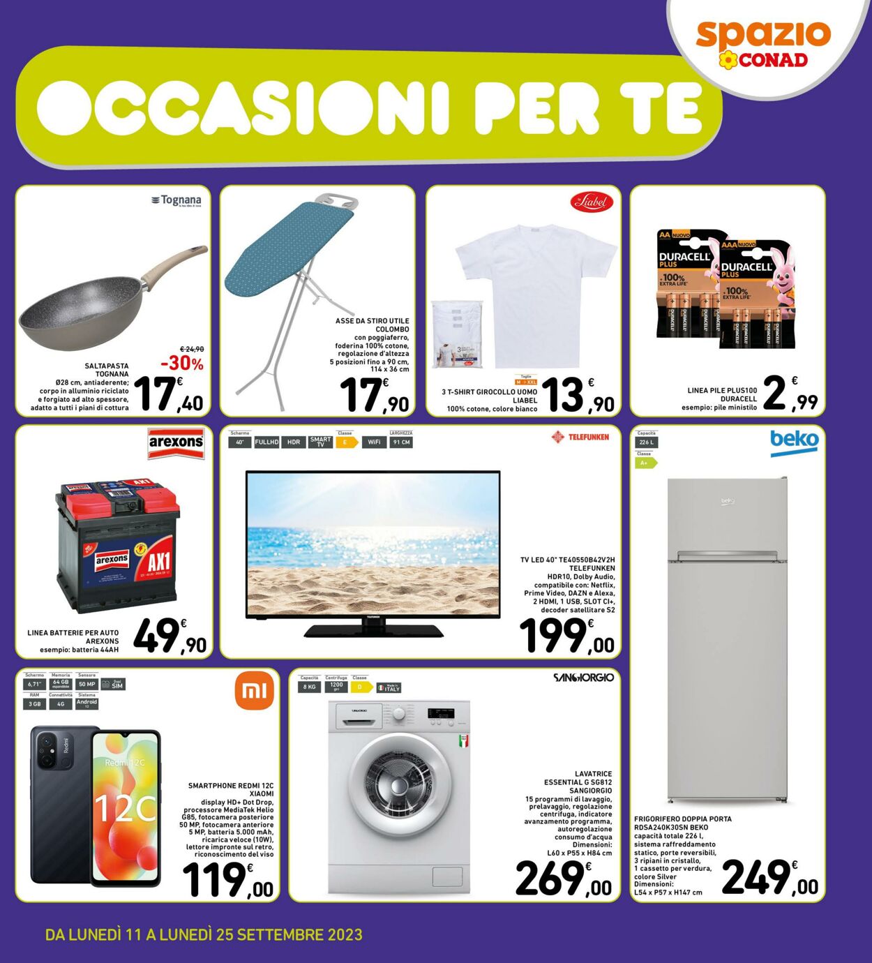 Volantino Conad 11.09.2023 - 25.09.2023