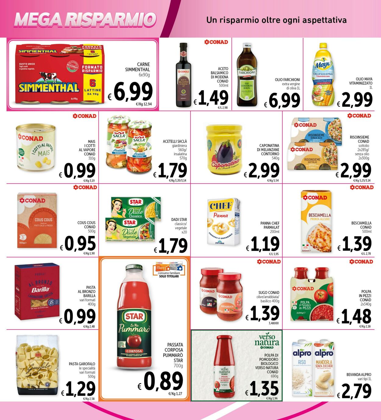 Volantino Conad 11.09.2023 - 25.09.2023