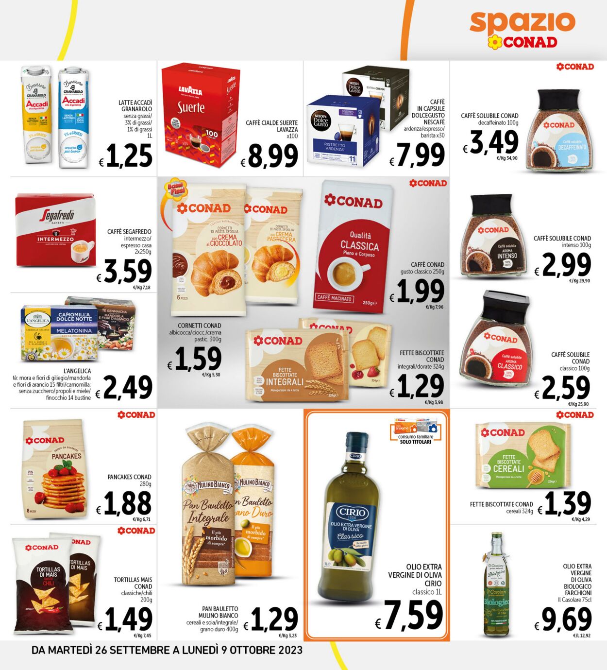 Volantino Conad 26.09.2023 - 09.10.2023