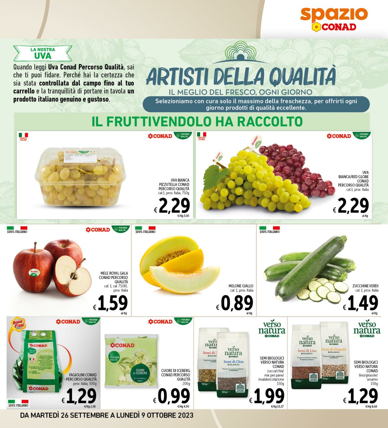 Volantino Conad 26.09.2023 - 09.10.2023