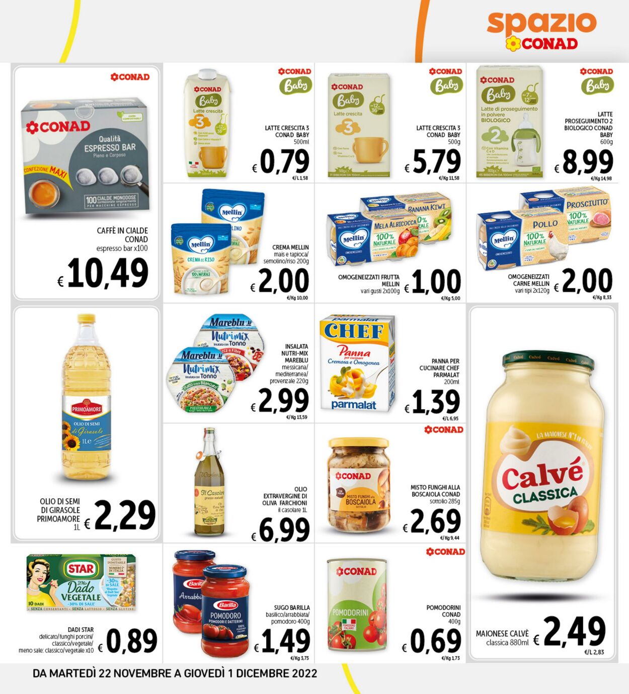 Volantino Conad 22.11.2022 - 01.12.2022