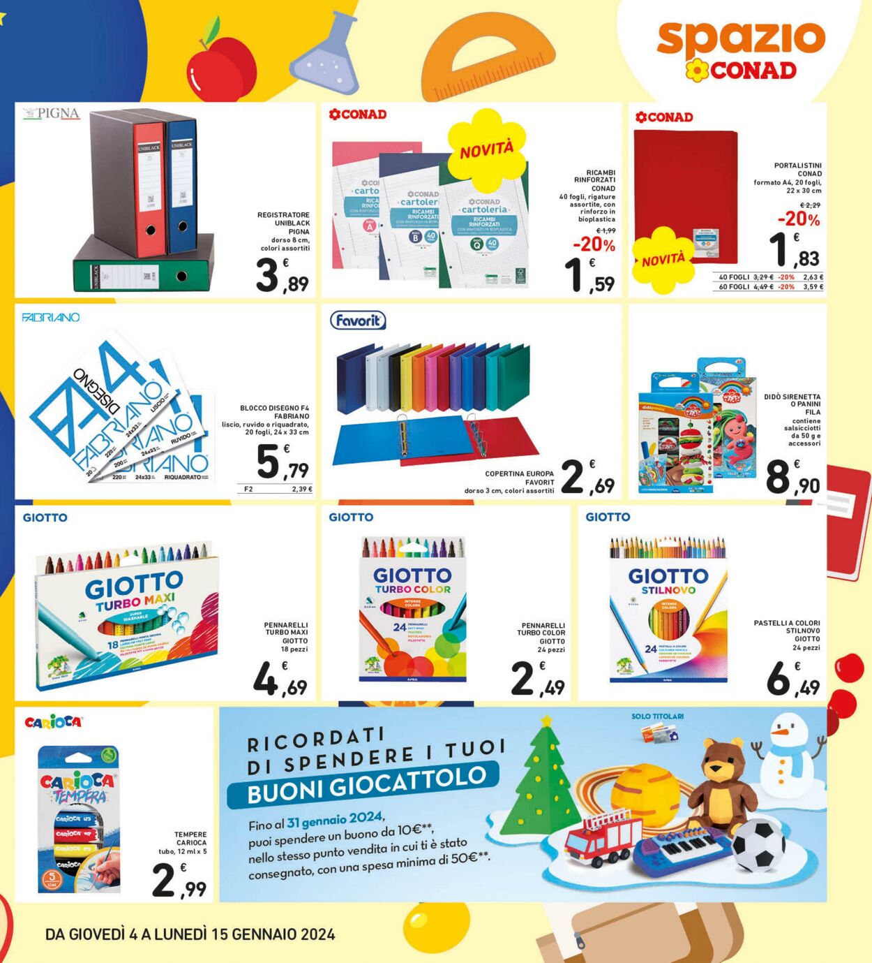 Volantino Conad 04.01.2024 - 15.01.2024