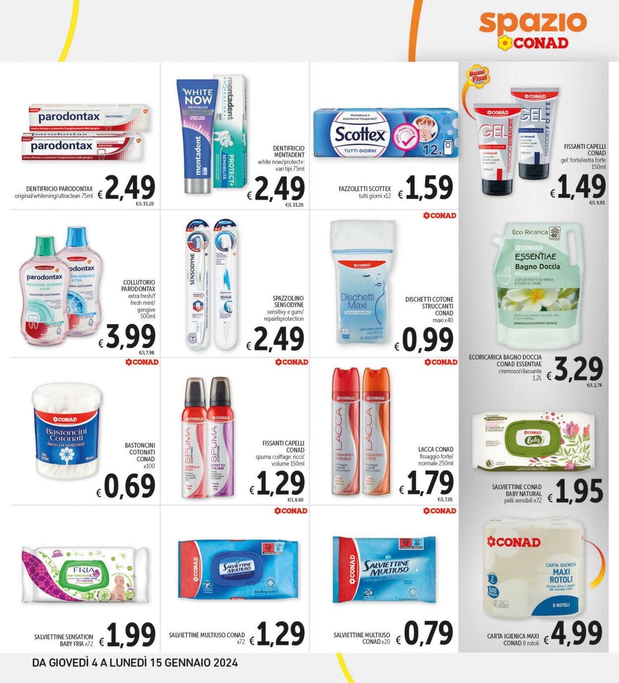 Volantino Conad 04.01.2024 - 15.01.2024