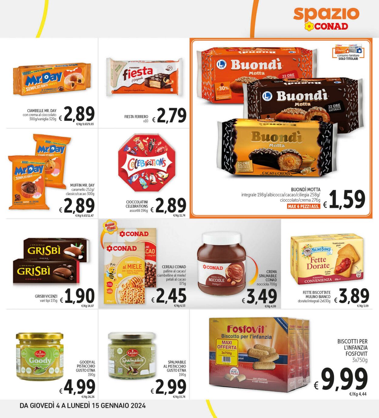 Volantino Conad 04.01.2024 - 15.01.2024