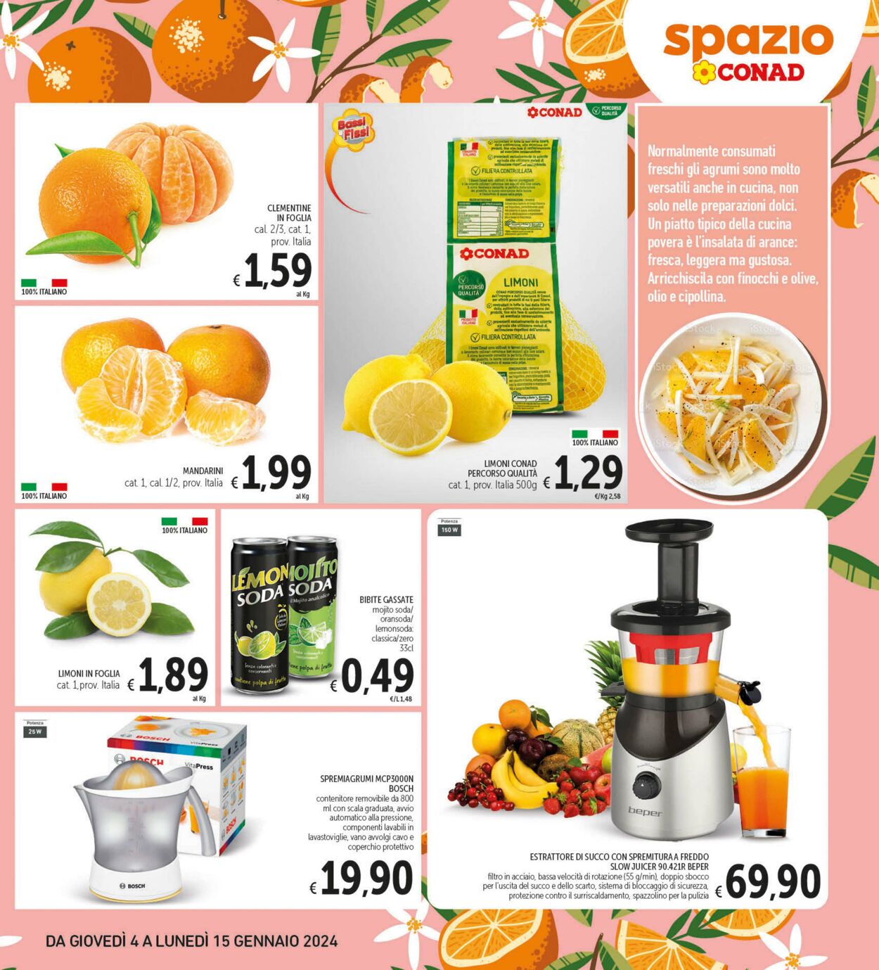 Volantino Conad 04.01.2024 - 15.01.2024