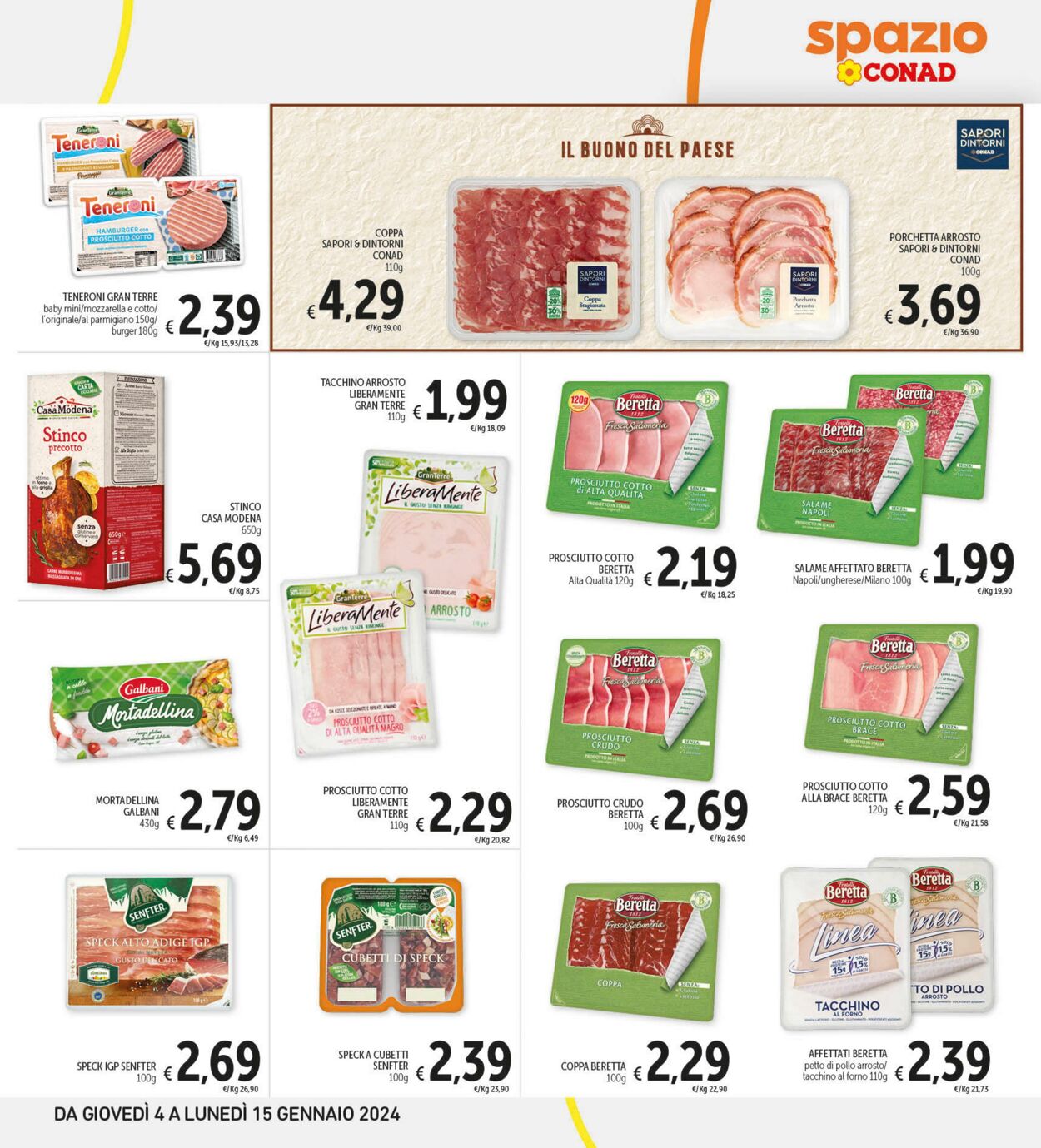 Volantino Conad 04.01.2024 - 15.01.2024