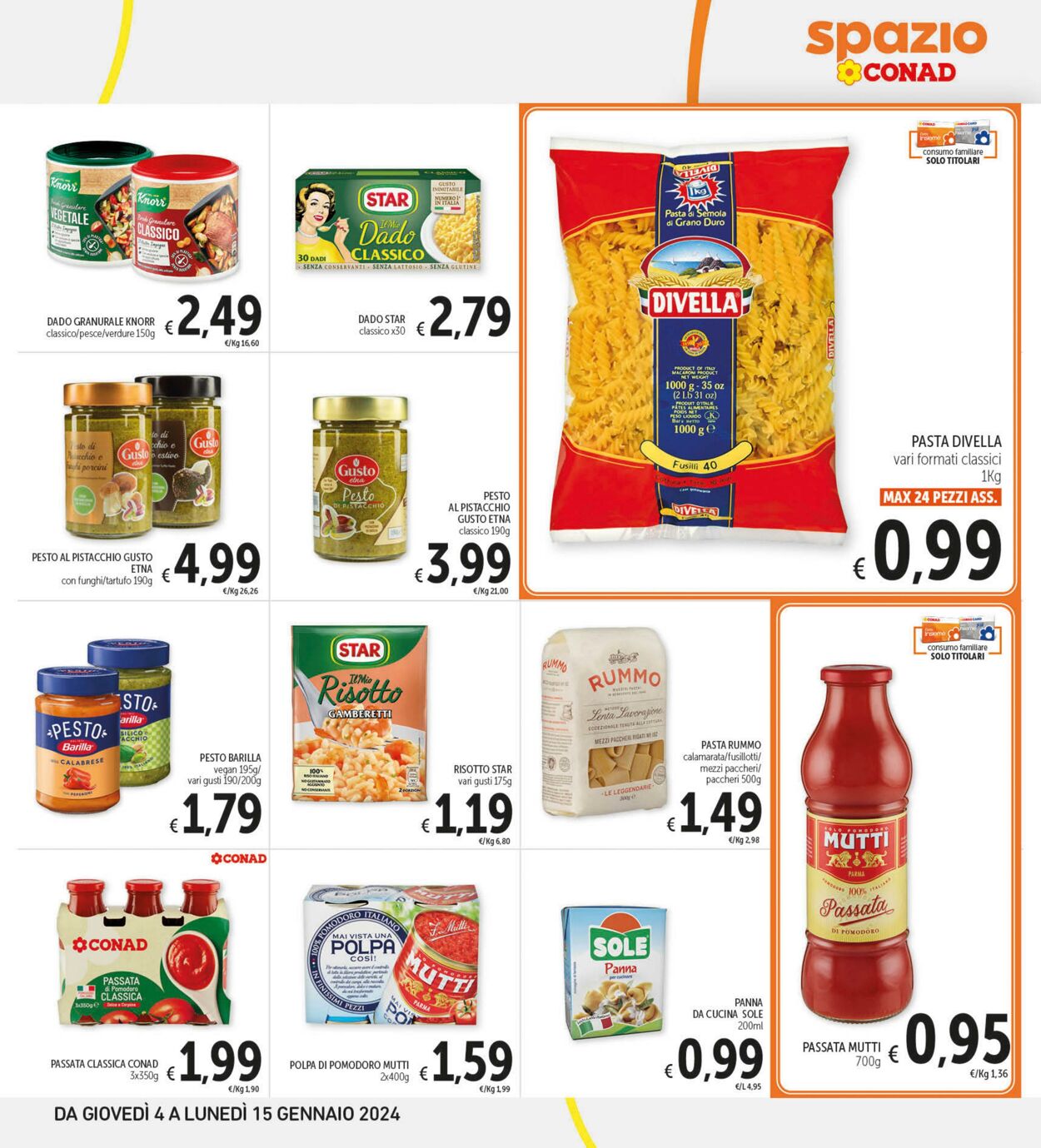 Volantino Conad 04.01.2024 - 15.01.2024