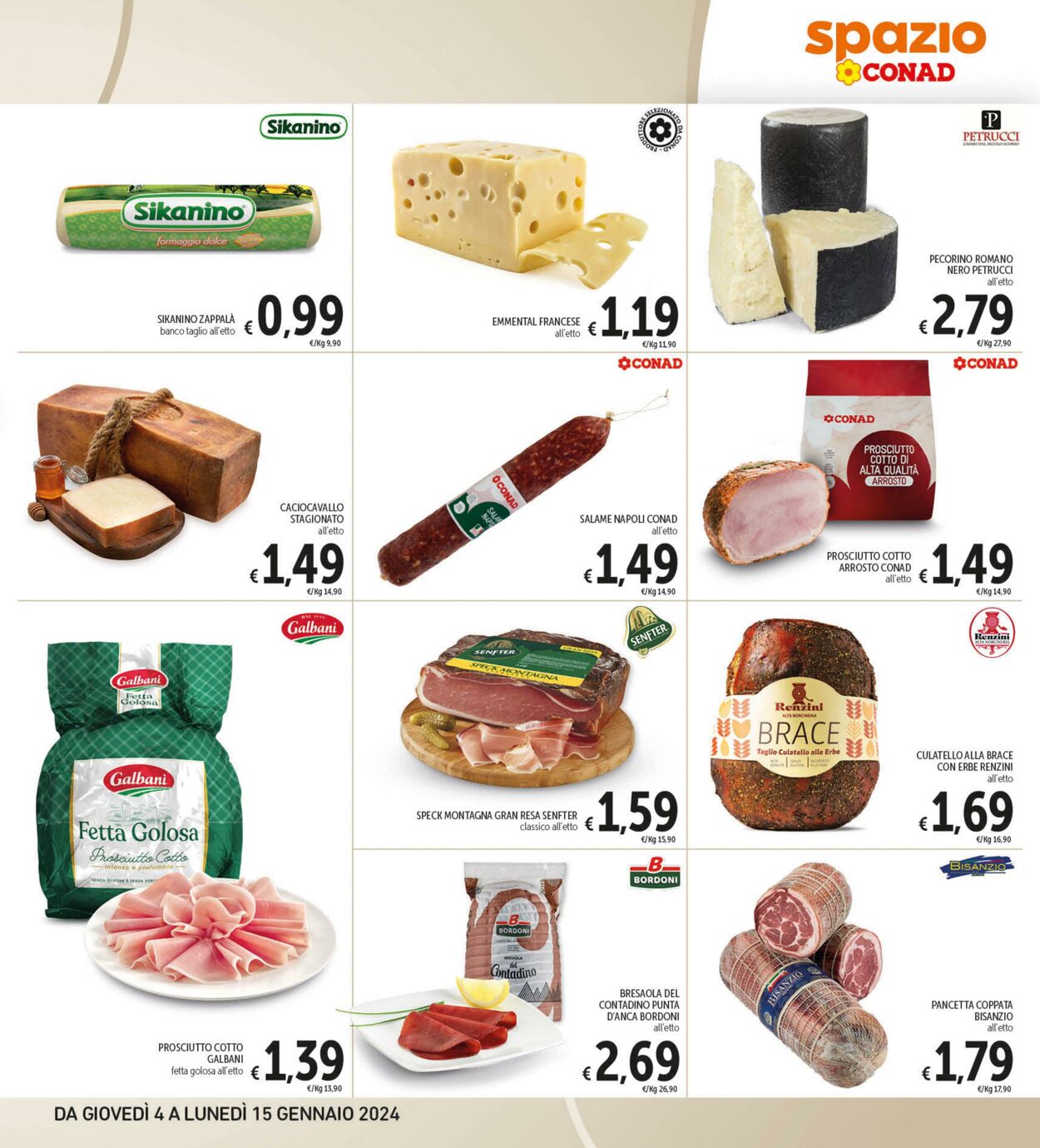 Volantino Conad 04.01.2024 - 15.01.2024