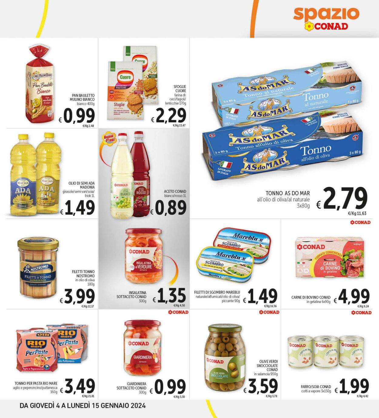 Volantino Conad 04.01.2024 - 15.01.2024