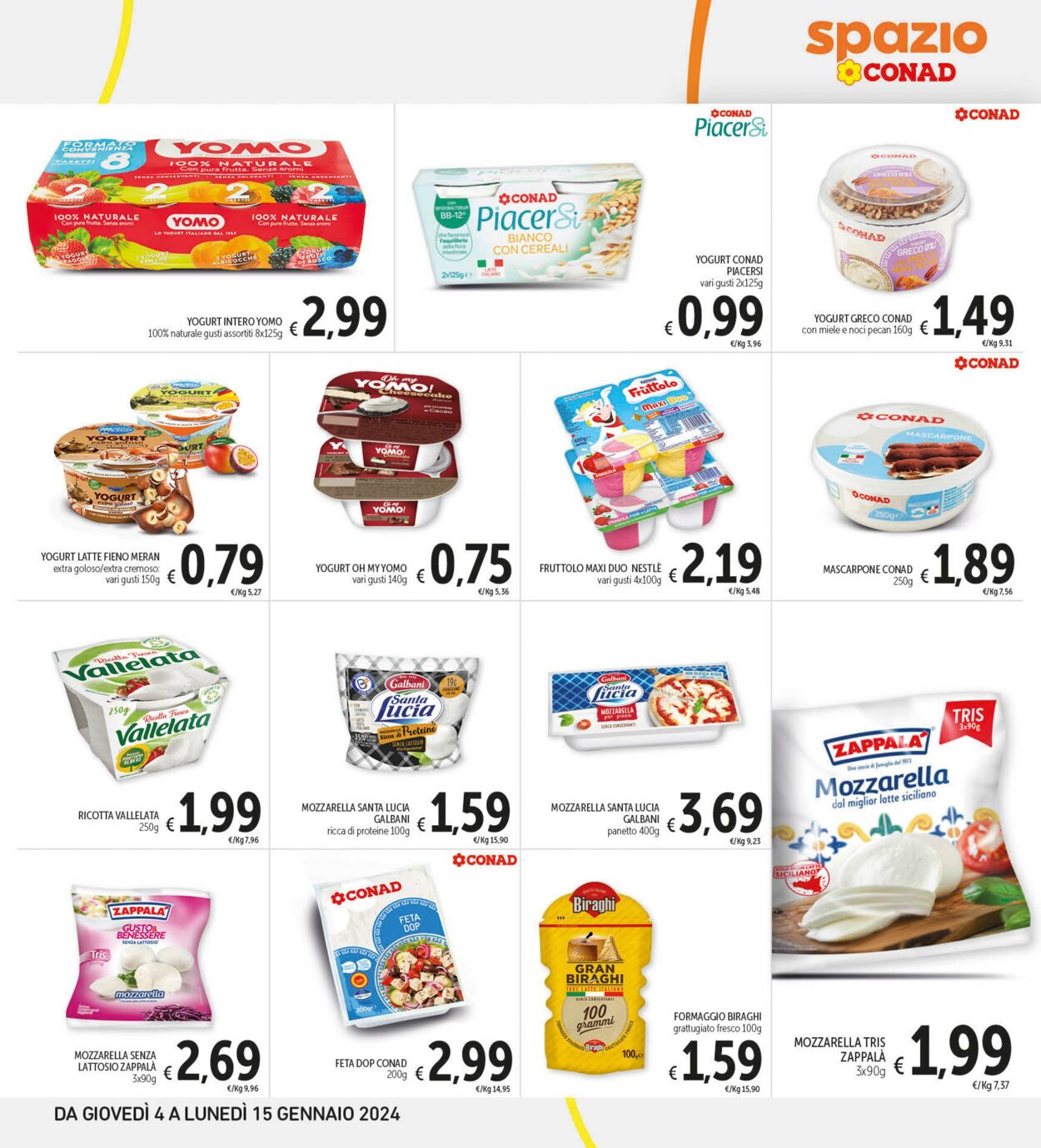 Volantino Conad 04.01.2024 - 15.01.2024