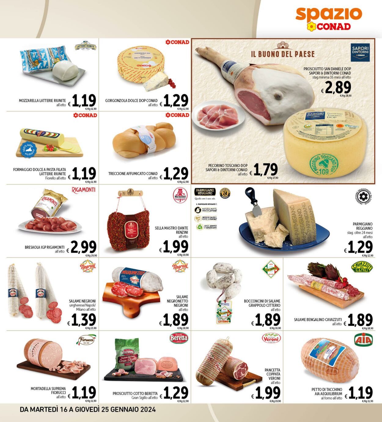 Volantino Conad 16.01.2024 - 25.01.2024