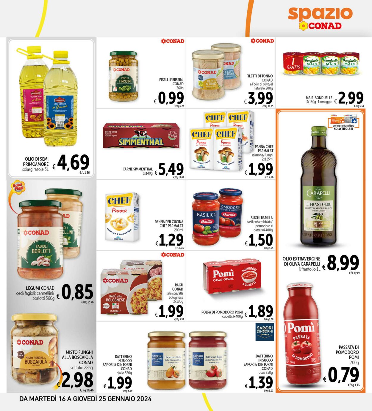 Volantino Conad 16.01.2024 - 25.01.2024