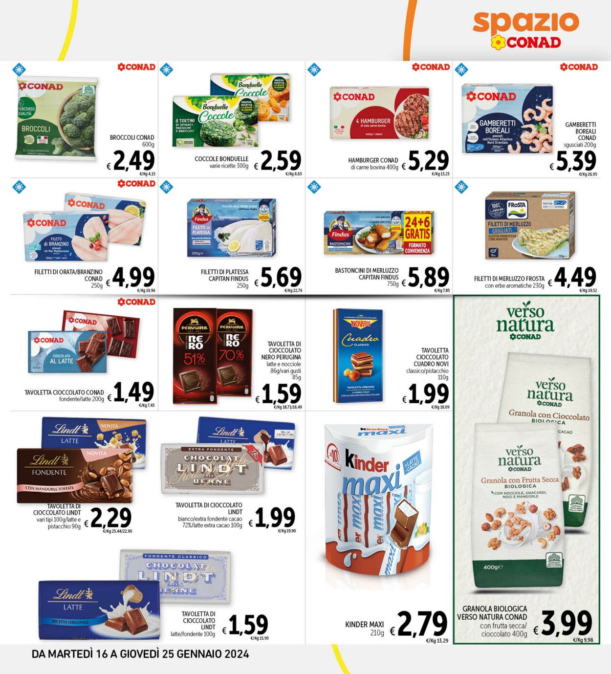 Volantino Conad 16.01.2024 - 25.01.2024