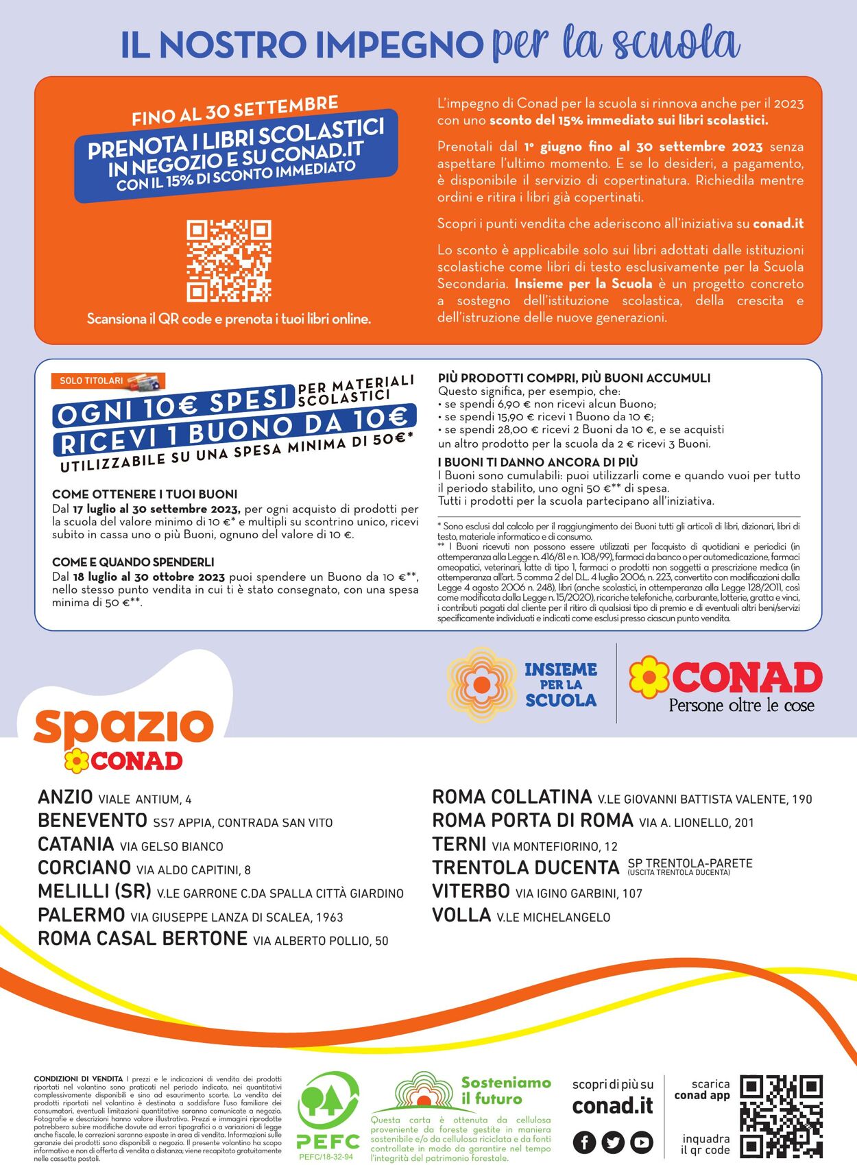 Volantino Conad 22.08.2023 - 30.09.2023